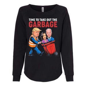 Funny Trump Time To Take Out The Garbage Womens California Wash Sweatshirt