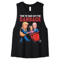 Funny Trump Time To Take Out The Garbage Women's Racerback Cropped Tank