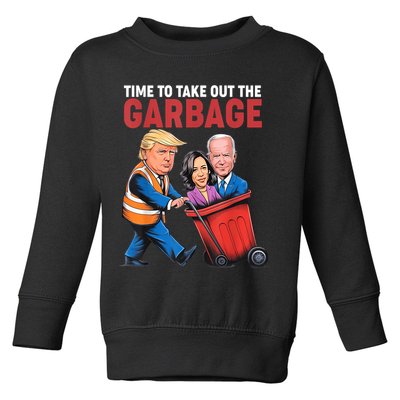 Funny Trump Time To Take Out The Garbage Toddler Sweatshirt