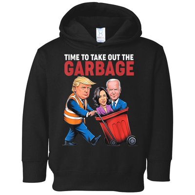 Funny Trump Time To Take Out The Garbage Toddler Hoodie
