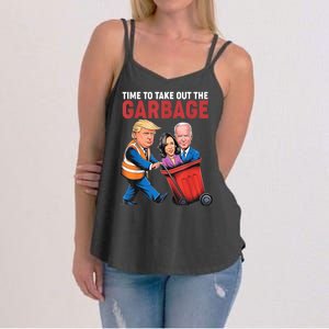 Funny Trump Time To Take Out The Garbage Women's Strappy Tank