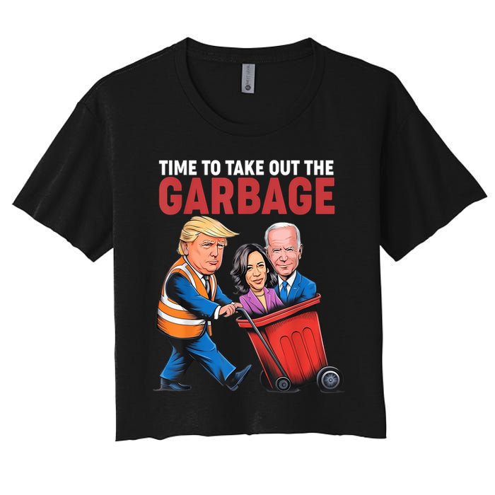 Funny Trump Time To Take Out The Garbage Crop Top
