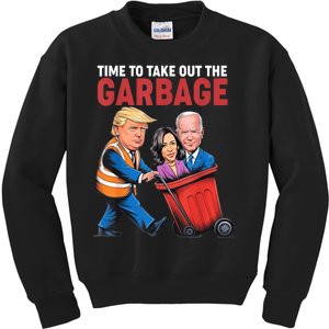 Funny Trump Time To Take Out The Garbage Kids Sweatshirt