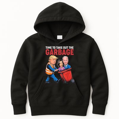 Funny Trump Time To Take Out The Garbage Kids Hoodie