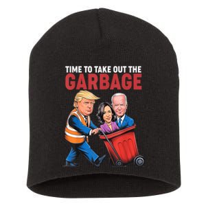 Funny Trump Time To Take Out The Garbage Short Acrylic Beanie