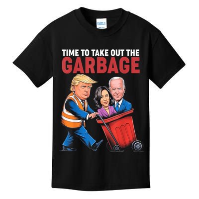 Funny Trump Time To Take Out The Garbage Kids T-Shirt