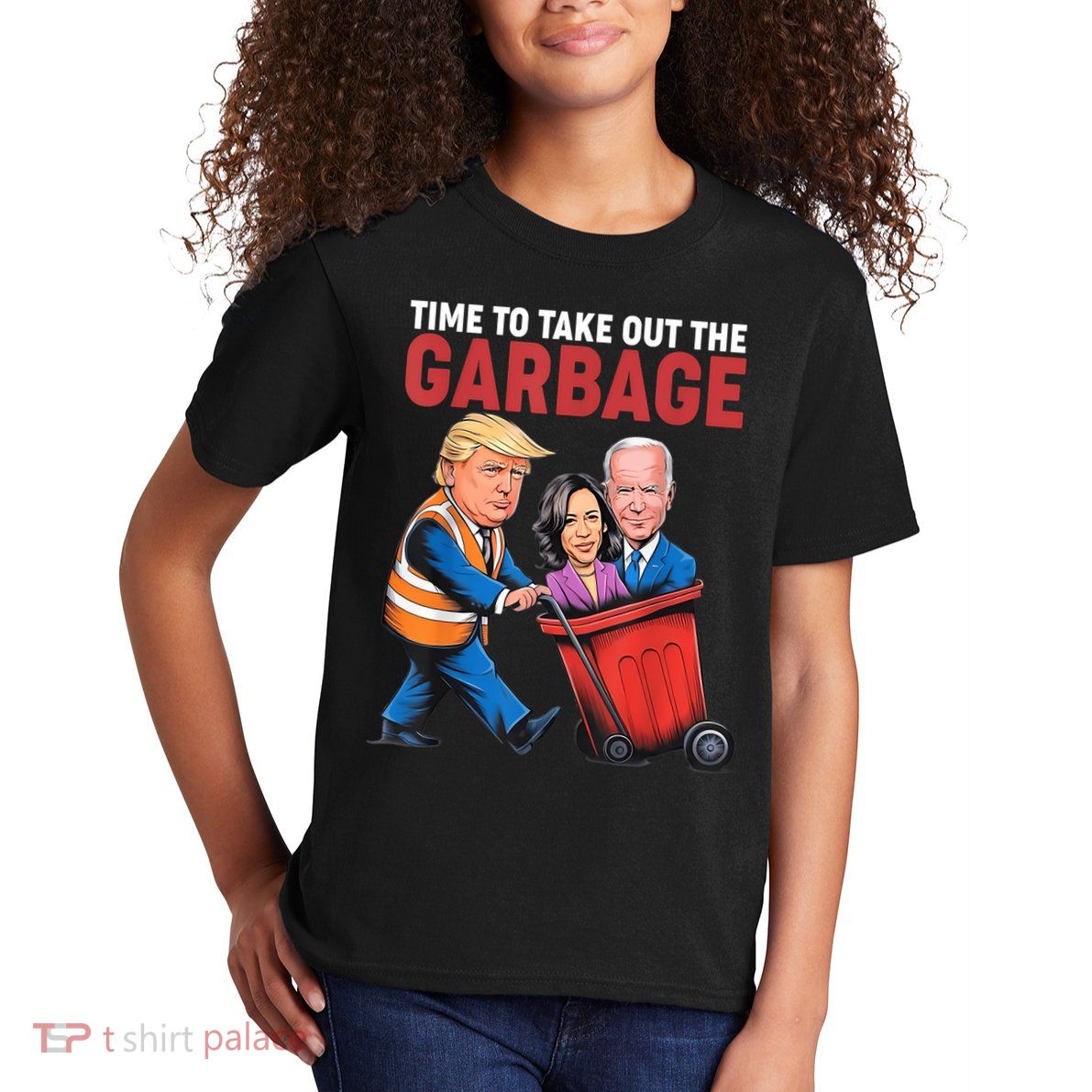 Funny Trump Time To Take Out The Garbage Kids T-Shirt