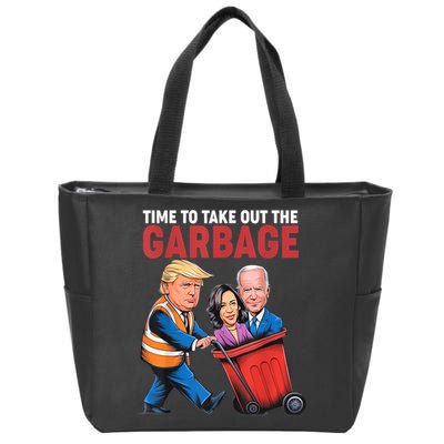 Funny Trump Time To Take Out The Garbage Zip Tote Bag