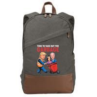 Funny Trump Time To Take Out The Garbage Cotton Canvas Backpack