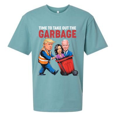 Funny Trump Time To Take Out The Garbage Sueded Cloud Jersey T-Shirt
