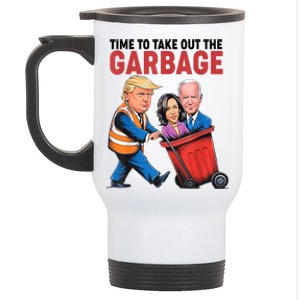 Funny Trump Time To Take Out The Garbage Stainless Steel Travel Mug