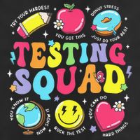 Funny Teacher Test Day Motivational Teacher Testing Squad Cool Comfort Performance Bucket Hat