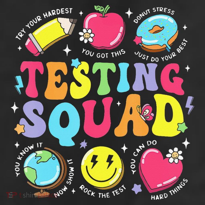 Funny Teacher Test Day Motivational Teacher Testing Squad Adult Drive Performance Visor