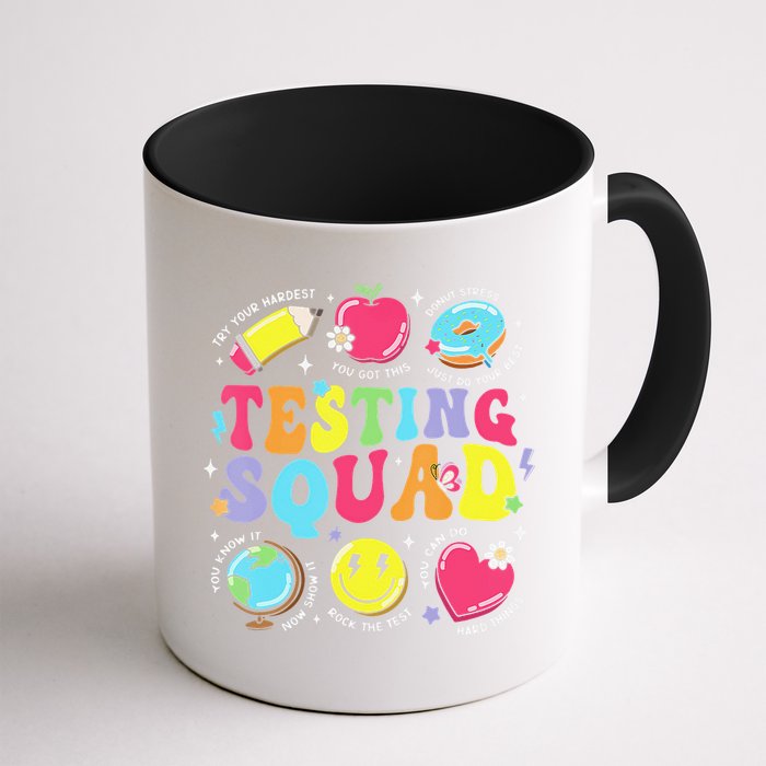 Funny Teacher Test Day Motivational Teacher Testing Squad Mug