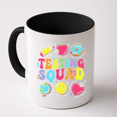 Funny Teacher Test Day Motivational Teacher Testing Squad Mug
