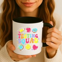 Funny Teacher Test Day Motivational Teacher Testing Squad Mug