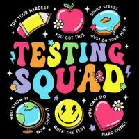 Funny Teacher Test Day Motivational Teacher Testing Squad Premium T-Shirt