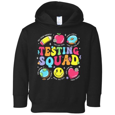 Funny Teacher Test Day Motivational Teacher Testing Squad Toddler Hoodie