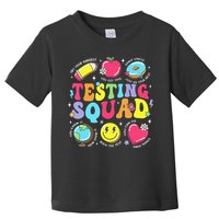 Funny Teacher Test Day Motivational Teacher Testing Squad Toddler T-Shirt