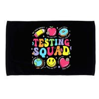 Funny Teacher Test Day Motivational Teacher Testing Squad Microfiber Hand Towel
