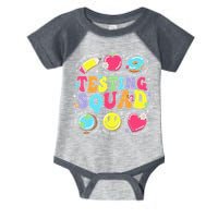 Funny Teacher Test Day Motivational Teacher Testing Squad Infant Baby Jersey Bodysuit