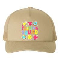 Funny Teacher Test Day Motivational Teacher Testing Squad Yupoong Adult 5-Panel Trucker Hat