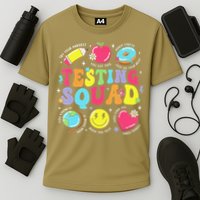 Funny Teacher Test Day Motivational Teacher Testing Squad Performance Shirt