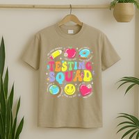 Funny Teacher Test Day Motivational Teacher Testing Squad T-Shirt