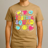 Funny Teacher Test Day Motivational Teacher Testing Squad T-Shirt