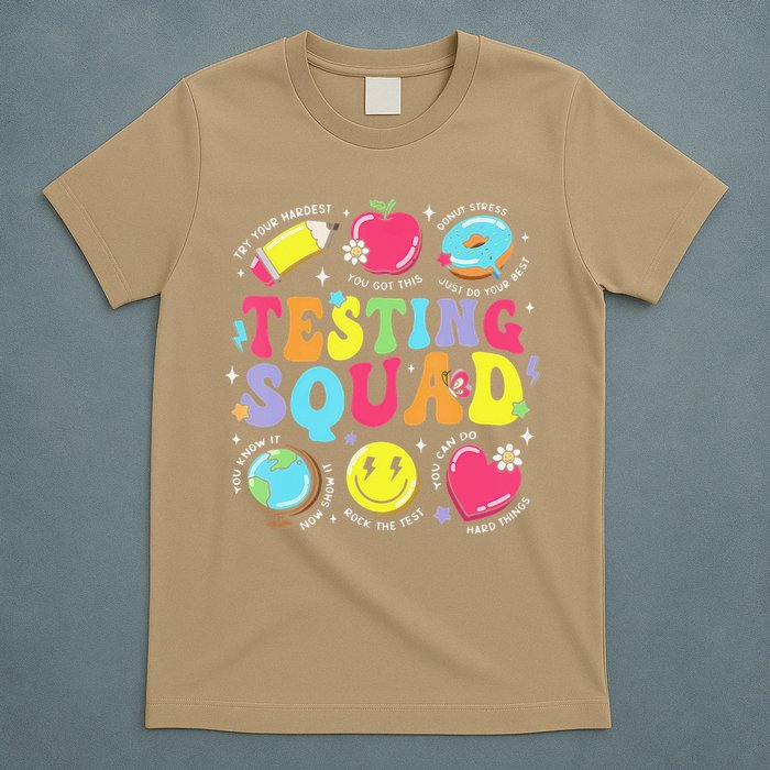 Funny Teacher Test Day Motivational Teacher Testing Squad T-Shirt