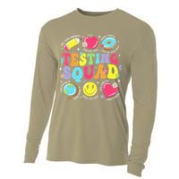 Funny Teacher Test Day Motivational Teacher Testing Squad Cooling Performance Long Sleeve Crew