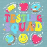 Funny Teacher Test Day Motivational Teacher Testing Squad Sueded Cloud Jersey T-Shirt