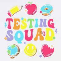 Funny Teacher Test Day Motivational Teacher Testing Squad Garment-Dyed Sweatshirt