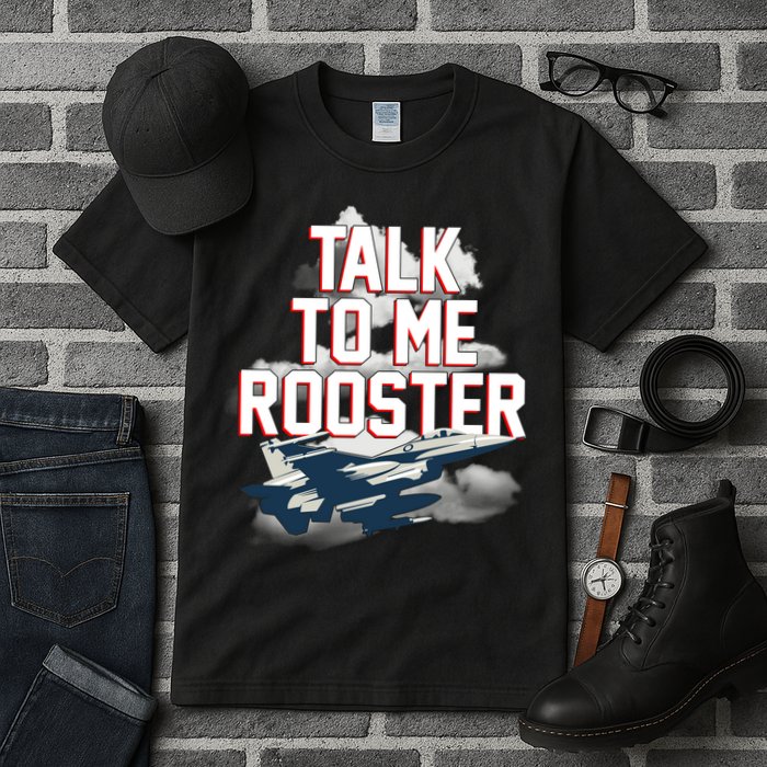 Funny Talk To Me Rooster Tall T-Shirt