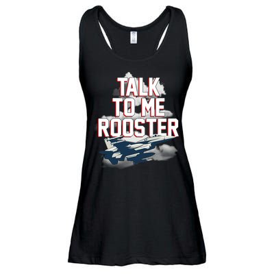 Funny Talk To Me Rooster Ladies Essential Flowy Tank