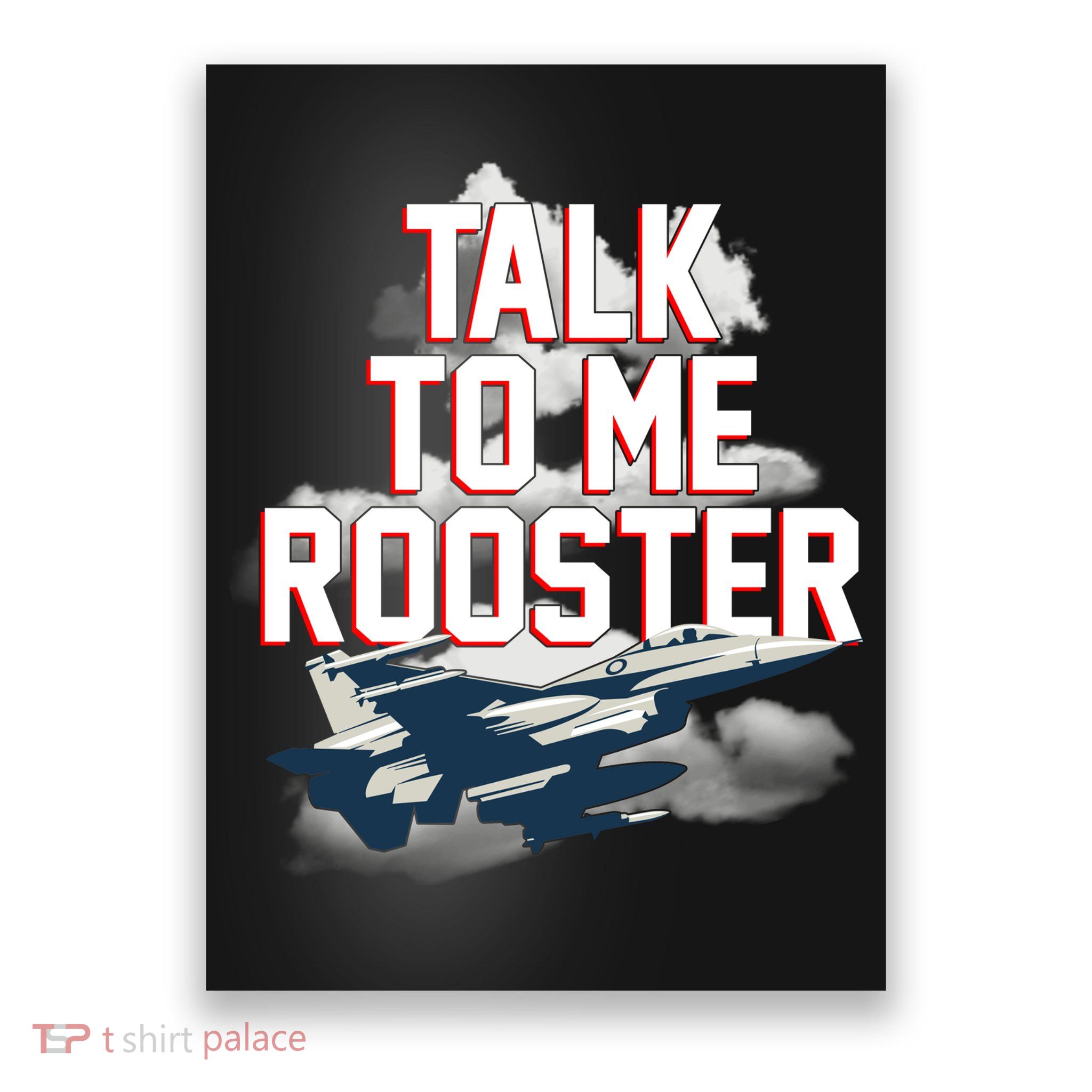 Funny Talk To Me Rooster Poster
