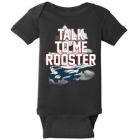 Funny Talk To Me Rooster Baby Bodysuit