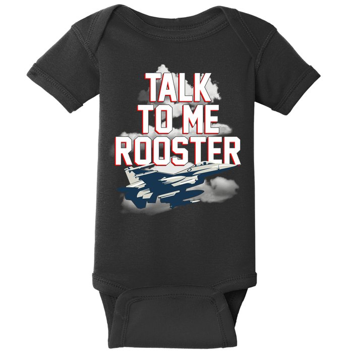 Funny Talk To Me Rooster Baby Bodysuit