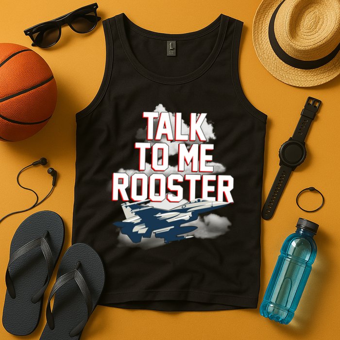 Funny Talk To Me Rooster Tank Top