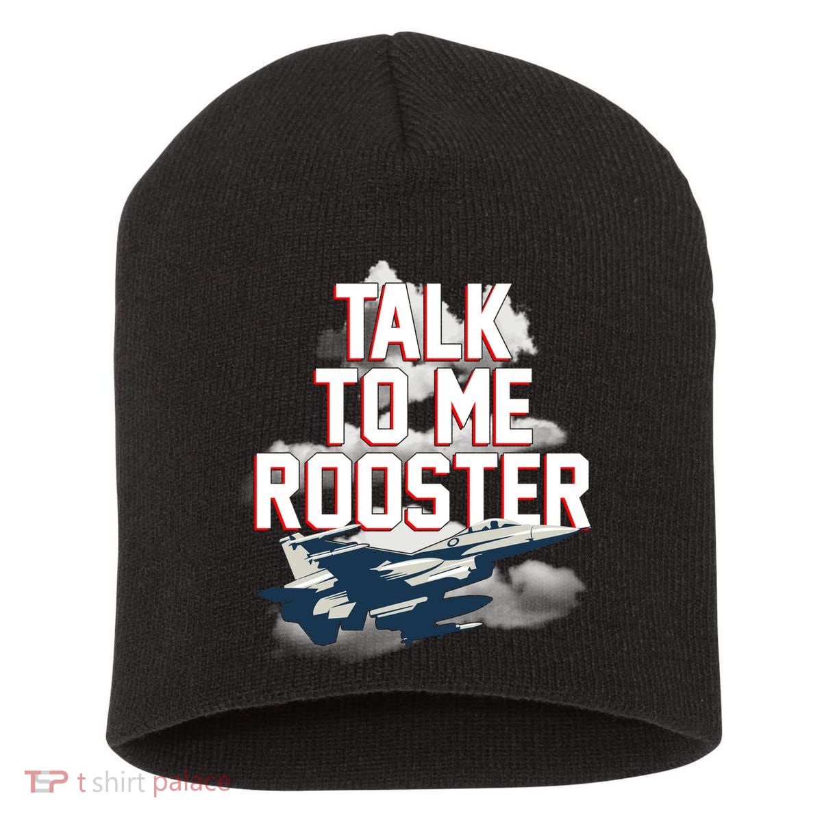 Funny Talk To Me Rooster Short Acrylic Beanie