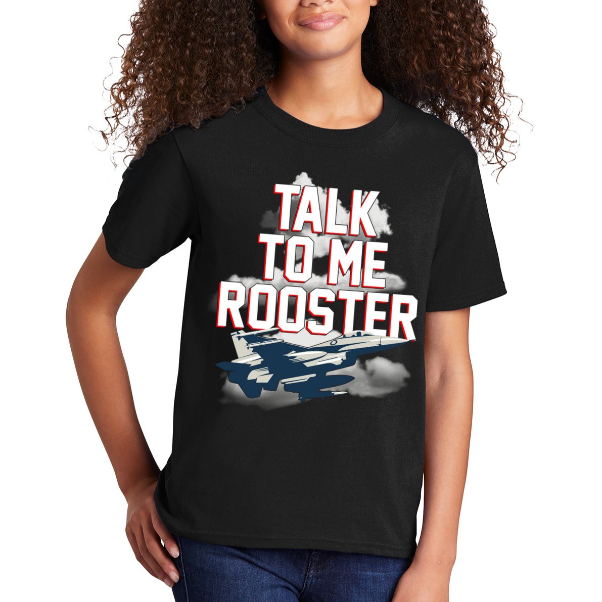 Funny Talk To Me Rooster Kids T-Shirt