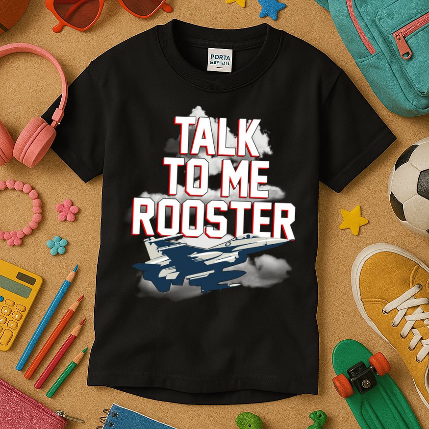Funny Talk To Me Rooster Kids T-Shirt