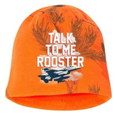 Funny Talk To Me Rooster Kati - Camo Knit Beanie