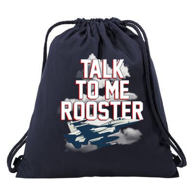 Funny Talk To Me Rooster Drawstring Bag