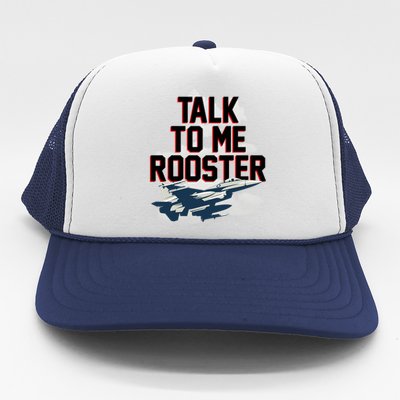 Funny Talk To Me Rooster Trucker Hat