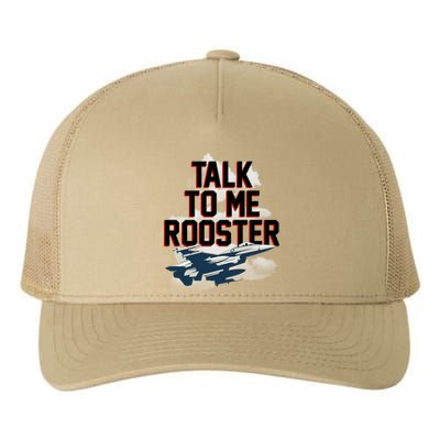 Funny Talk To Me Rooster Yupoong Adult 5-Panel Trucker Hat