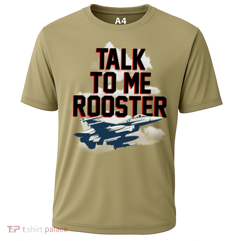 Funny Talk To Me Rooster Cooling Performance Crew T-Shirt