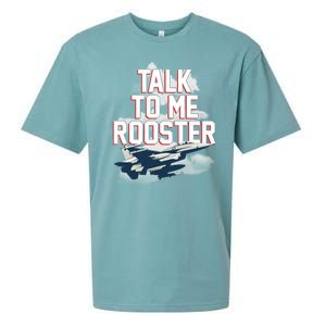 Funny Talk To Me Rooster Sueded Cloud Jersey T-Shirt