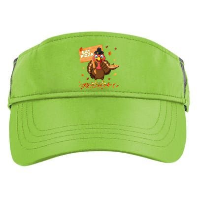 Funny Thanksgiving Turkey Eat Pizza Cute Gift Adult Drive Performance Visor