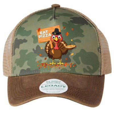 Funny Thanksgiving Turkey Eat Pizza Cute Gift Legacy Tie Dye Trucker Hat